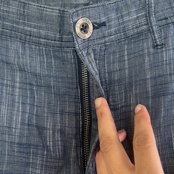 Guess Blue/White Designer Summer Boat Shorts Size 32 - Picture 5 of 15